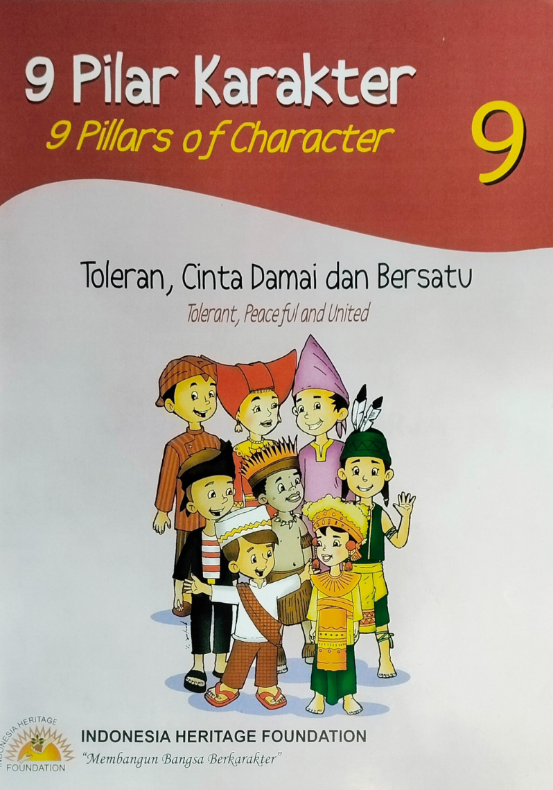 9 Pilar Karakter ; Toleran, Cinta Damai dan Bersatu