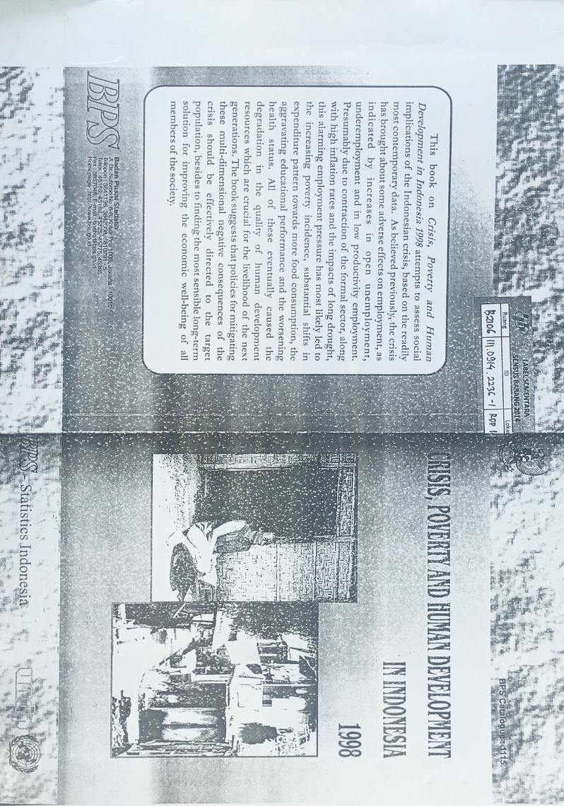 Crisis, Poverty and Human Development in Indonesia 1998