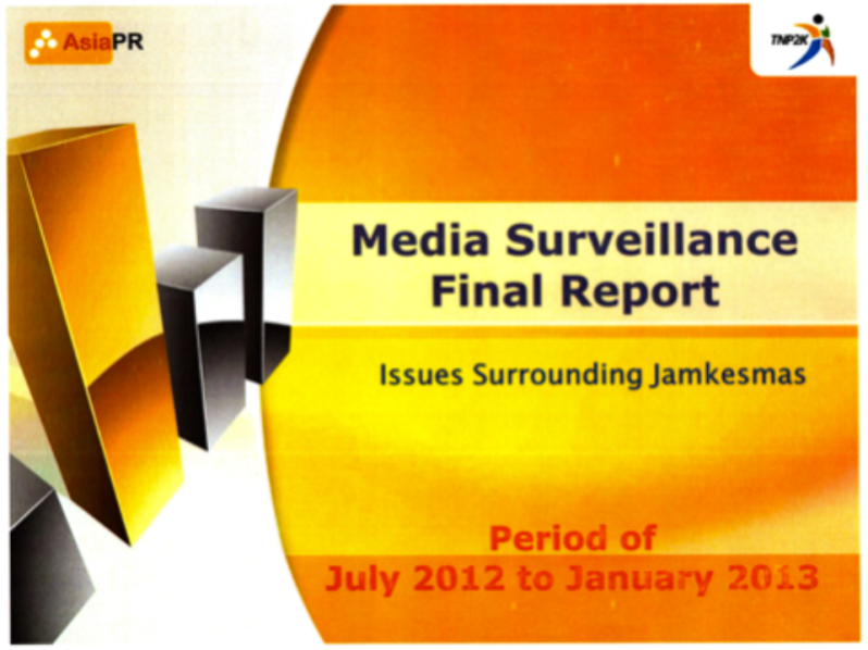 Media Surveillance Final Report Issue Sorrounding Jamkesmas