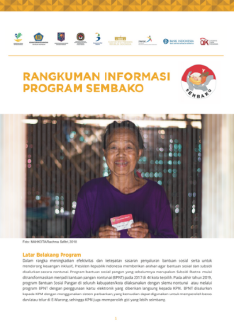 Rangkuman Informasi Program Sembako